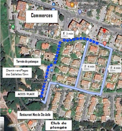 Apartment T2 43m2, A 250m Grand Jardin Prive Ensoleille *